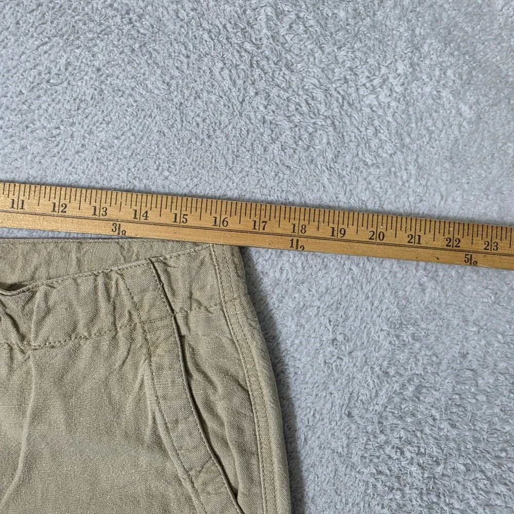 NEW Banana Republic Pants Mens 34/30 Tan Linen Blend Drawstring Heritage 34x30